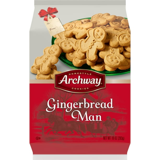 Archway Gingerbread Man Cookies, 10 Oz - Walmart.com - Walmart.com