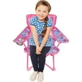 thumbnail image 2 of Minnie Mouse Portable Fold N Go Kids Chair with Carry Bag for Camping and Outdoor Activities, 2 of 6