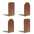 thumbnail image 5 of Masteelf Black Walnut Bookends Book Supports Rack Organizer Stand for Office and School Head, 5 of 7