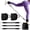 Black, variant on Ankle Resistance Bands with Cuffs,Resistance Bands for Working Out,Glutes Hip & Leg Exercise Equipment for Home Gym,Kickback Ankle Strap for Women,Black