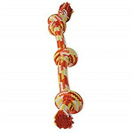 UPC: 0746772250143 | Mammoth Pet Products Braidys 3 Knot Rope Tug Dog Toy  Assorted  1 Each/25 in  Large