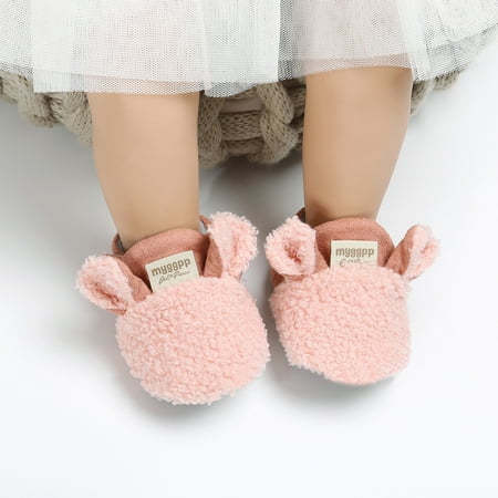 

Simplmasygenix Toddler Shoes Clearance Newborn Baby Child Crawling Shoes Boy Girl Lamb Slippers Prewalker Trainers