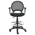thumbnail image 4 of Boss Office Products Black Drafting Chair with Adjustable Arms, 4 of 5