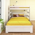 thumbnail image 2 of Farmhouse Twin Over Panel Queen L-Shaped Bunk Bed, White Wash, 2 of 8