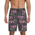 thumbnail image 3 of Lsque Lovely Mom Ever Mens Sleep Pajama Shorts,Short Pajama Pants, Cotton Ultra-Soft Knit-Medium, 3 of 9