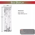thumbnail image 3 of Naiovety Bonita cortina transparente con estampado navideño para un dormitorio elegante, fácil cuidado, cortinas de fácil instalación Kits de decoración para fiestas marrón 132*241, 3 of 6