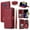 Red, variant on Dswteny Argyle Wallet Case for Samsung Galaxy Note 9 with Wrist Strap Shoulder Strap, Zipper Purse Luxury PU Leather Flip Credit Card Holder Stand Cell Phone Cover for Note9 Not S9 Women Girls White