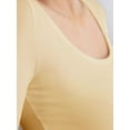 thumbnail image 4 of Emmalise Women’s Long Sleeve Scoop Neck Fitted Top Light Colors Multipack Bundle 1 1X, 4 of 4