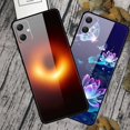 thumbnail image 3 of For Samsung Galaxy A05 4G Case PC+Tempered Glass+TPU Bump Proof Phone Cover - Gorgeous Flowers, 3 of 5