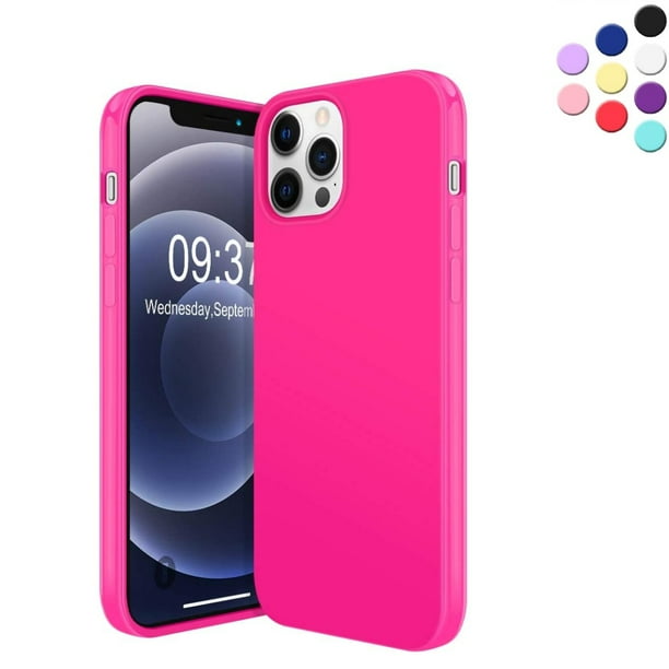 Silicone Case for iPhone 12 Pro Max -{Shock-Absorbent- Raised Edge ...