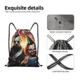 thumbnail image 4 of Zufioo Chucky Print Sports Cinch Sack Gym String Bags Machine Washable Heavy Duty String Backpack for Men Women-Small, 4 of 6