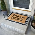 thumbnail image 4 of BirdRock  Home Layered Welcome Mata with Vinyl Backing for Door Entryway, 4 of 9