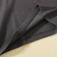 thumbnail image 4 of Godom Boys Short Sleeve Shirt with 3 Button, Henley Shirt for Boys & Girls, Polo Shirt Without Collar,Dark Gray, 4 of 7