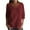 Wine, variant on Kaemgyyd Cotton Linen Tops for Women Lightweight 3/4 Sleeve Scoop Neck T Shirts Casual Oversized Solid Beach Vaction Blouse