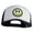 Navy White, variant on Smile Face Circular Patched Cotton Trucker Cap - Royal OSFM