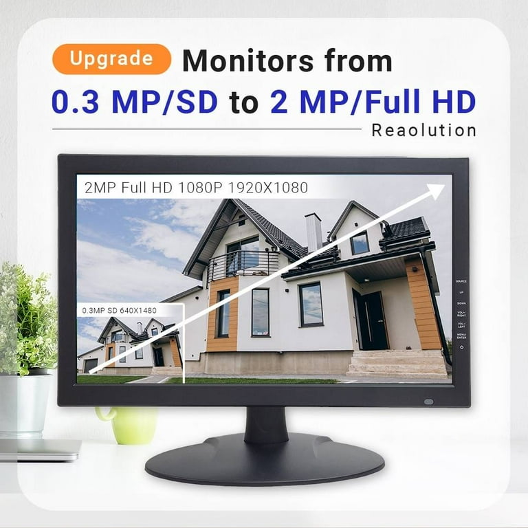 1stPV Security Monitor Full HD CCTV Surveillance Display