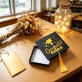 thumbnail image 4 of Graduation Cap Candy Box Black Squares Favors Box With Tassel For Grad Party Decoration Treat Holders, 4 of 6