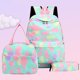 thumbnail image 1 of Mochila escolar de lona con margaritas para mujer, bolso escolar para adolescentes, chicas y estudiantes, bolsa para libros, 4 unids/set por Set Fivean unisex, 1 of 2