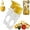 Yellow*2, variant on 2025 New Screw-Top Lemon Squeezer, Lemon Juicer Squeezer, Portable Plastic Lemon Squeezers, Lemon Mini Squeezer, Manual Juicer Hand, Compact Juice Extractor Citrus Press with Lid (Yellow+Green)