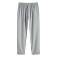 thumbnail image 5 of Women Linen Pants Summer Casual Drawstring Elastic Waist Pants Lightweight Capris Beachwear,Linen Pants with Pockets Side Button High Waist Comfy Gauze Pants Loose Trousers Ankle Cropped Pants S, 5 of 5