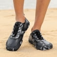 thumbnail image 2 of Rokment Hiking Barefoot Water Shoes for Women Men Beach Swim Pool River Quick Dry Athletic Wide Toe Outdoor Sport Kayaking Boating Rock Climbing Yoga Lake Diving Grey Size 10.5, 2 of 6