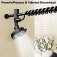 thumbnail image 4 of Dual Shower Head with Original Adjustable Slider, High Pressure Double Shower Head for Two People Rod, 2 Showerhead System for Couples, Renter-Friendly, SPA-Like, Gift for Women Men, Chrome, 4 of 9