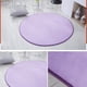 thumbnail image 3 of Injueey Alfombra redonda de felpa de 60cm, grande, antideslizante, gruesa, de forro polar Coral, para dormitorio, salón, baño, estilo Simple, alfombra Decoración del hogar Violeta Injueey HA072092-06, 3 of 6
