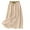 Complexion #012, variant on Women's Cotton Linen Midi Skirt with Pockets Casual Flowy Swing Elastic High Waist A-Line Split Long Boho Skirts Purple L