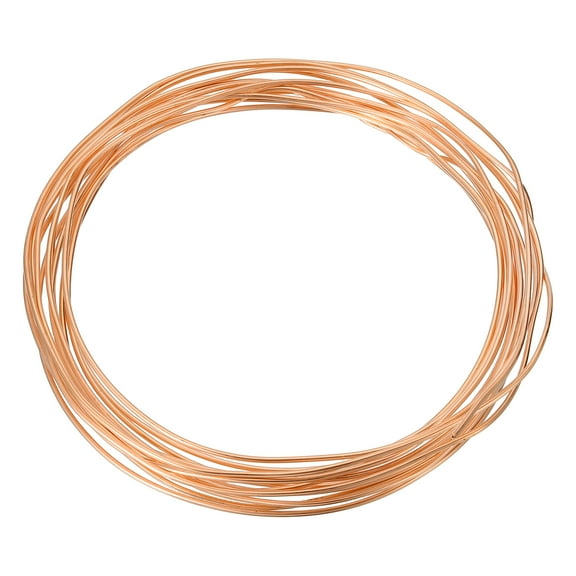 T2 Copper Tubing 0.04"ID x 1/8"OD x 25Ft, 99% Pure Copper Refrigeration Tube Seamless Flexible Coil Pipe
