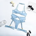 thumbnail image 2 of Conjunto de Sujetador de encaje de 4 piezas de varios estilos, sujetador con aros + bragas de liga, conjunto de ropa interior, conjunto de lencería Sexy para mujer, ropa interior Sexy para mujer Tan Jianjun unisex, 2 of 2