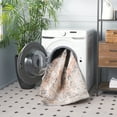 thumbnail image 4 of SAFAVIEH Baltimore Tamara Medallion Polyester Machine Washable Area Rug, Beige/Rust, 8' x 10', 4 of 12