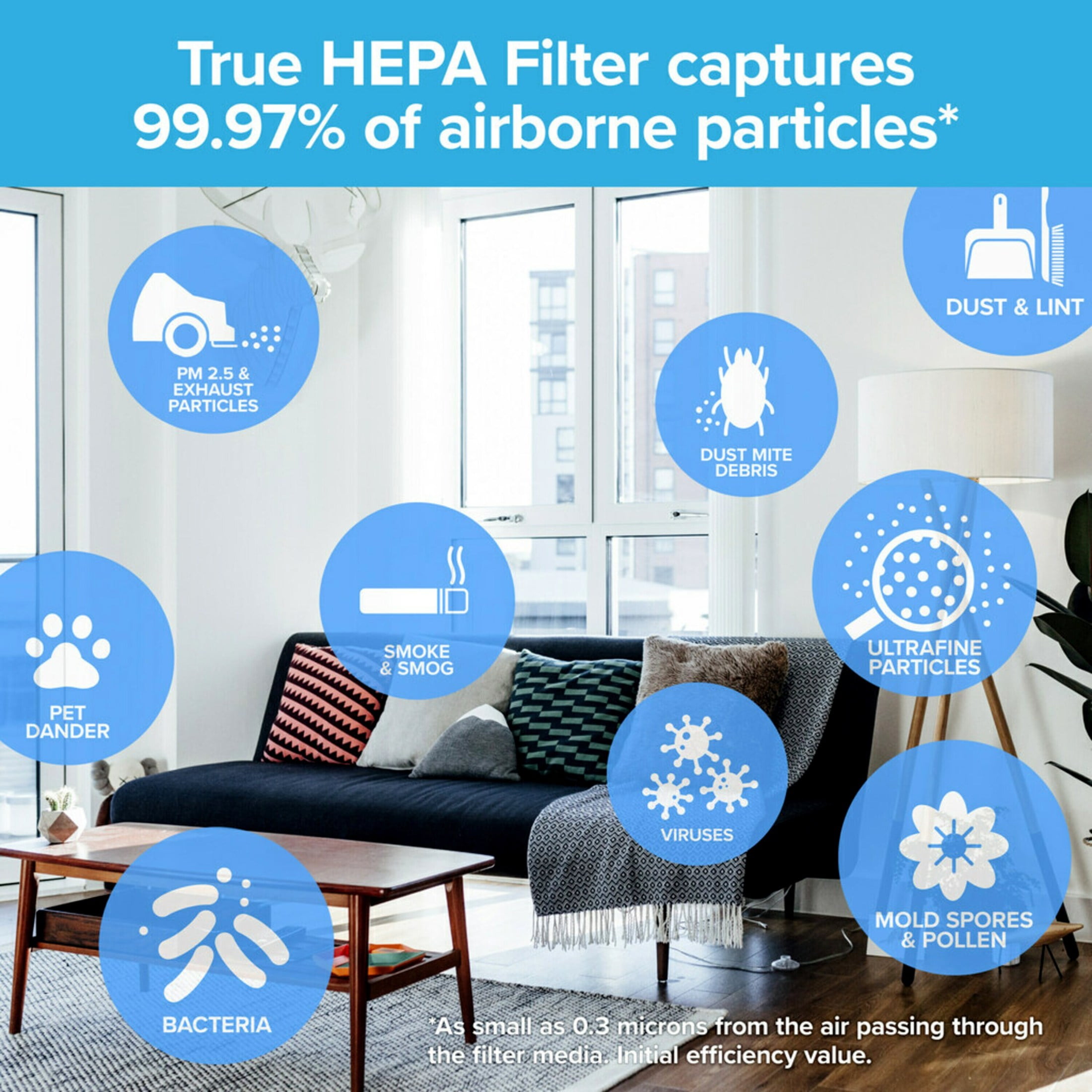 Filtrete by 3M Allergen Reduction  Odor Reduction HEPA-Type Air Purifier Filter, F1