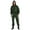 Dark Green, variant on Aislor Rain Suit for Men & Women One Piece Waterproof Coveralls Reflective Strip Rainsuit Yellow XXL