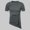 Dark Gray, variant on Men's Summer T-Shirt, Short Sleeve, Casual Round Neck, Irregular Hem & Braided Rope Detail, Breathable & Stretch Fabric