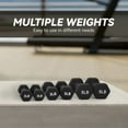 thumbnail image 4 of Open Box BalanceFrom 20lbs Neoprene Coated Dumbbell Set with Stand, Black, 4 of 7