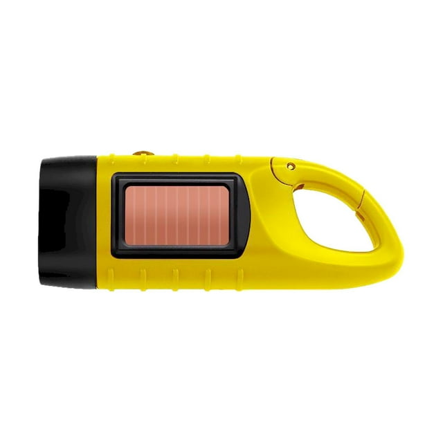 DJN Home & Garden Emergency Hand Crank Flashlight Rechargeable Portable Emergency LED Flashlight With Hand Crank Dynamo Hand Torch With Carabiner Clip For Sports Camping Power Outages