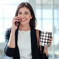 thumbnail image 5 of 12oz Tumblers Black and White Checkerboard Checkered Vacuum Insulated Stainless Steel Travel Tumbler Cups Mug with Lid and Straw for Beer,Coffee,Beverages with Cleaning Brush for Cold Hot Drinks, 5 of 5