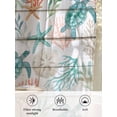 thumbnail image 6 of Sheer Curtains 63 Inch Length 2 Panels Set for Bedroom, Teal Red Coastal Semi Sheer Curtains for Windows, Beach Nautical Sea Turtle Coral Starfish Vintage Voile Window Treatments Rod Pocket Curtain, 6 of 7