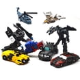 thumbnail image 2 of 8 piezas Mini coche Robot juguetes 3,5 pulgadas figuras de acción de héroe pequeño regalos de cumpleaños juguetes para niños de 5 años en adelante., 2 of 5