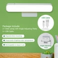 thumbnail image 2 of Lampe de Table Magnétique Led Abs Rechargeable Blanc Dimmable Usb 1pcs pour Chambre à Coucher, 2 of 11