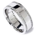 thumbnail image 3 of Pompeii 2ct Princess Cut Diamond Eternity Stackable 14K Ring (H/I,I1), 3 of 3