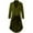 Army Green, variant on Mens Gothic Tailcoat Jacket Trench Coat Button up Fitted Vintage Medieval Frock Costume Long Coat