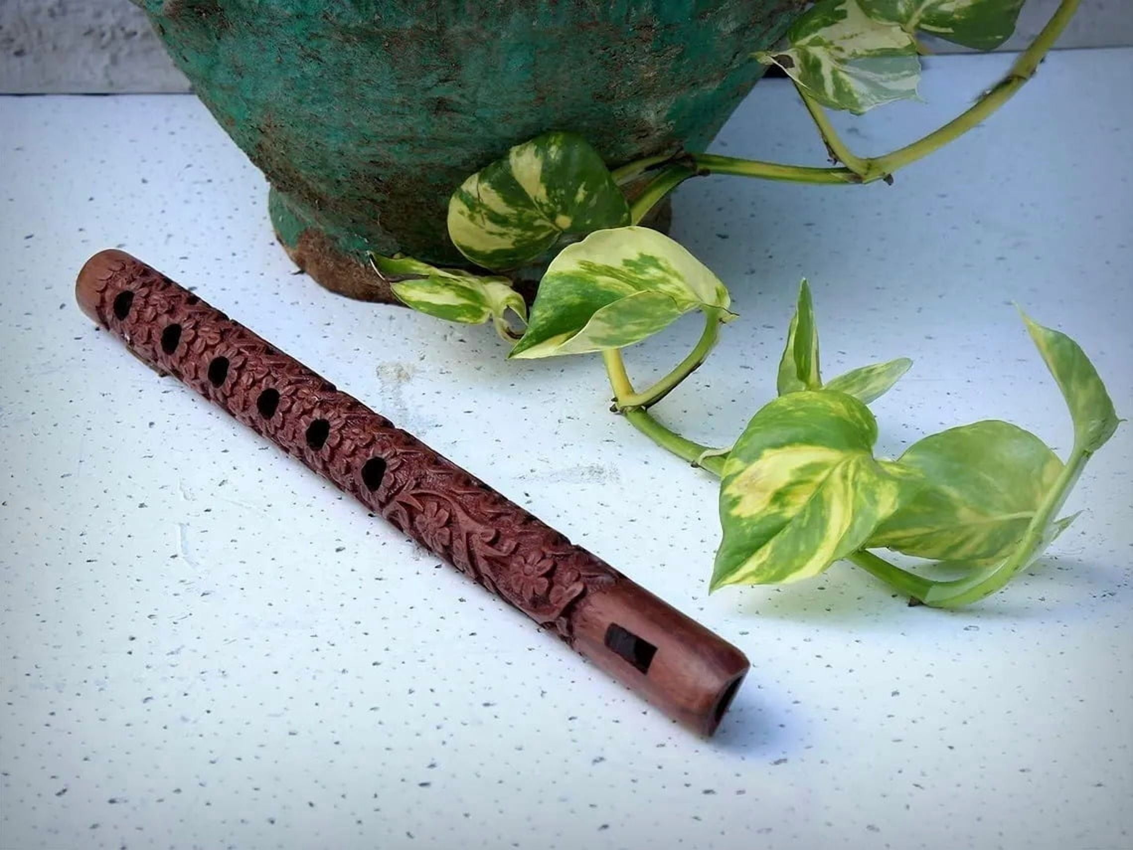 Handcrafted Wooden Flute/Bansuri Woodwind Flute Musical Mouth Instrument (Size-13 Inch Approx.)