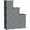 Black-9-Cube, variant on Milky 9-cube Closet Organizer Plastic Modular Bookshelf