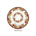 thumbnail image 3 of Fall Pumpkin Round Tablecloth Thanksgiving Harvest Outdoor Tablecloth Waterproof Table Cover for Picnic Dinner Party Decor 47 In B, 3 of 6