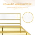 thumbnail image 2 of FSTAR Boho Queen Size Platform Bed Frame with Headboard,12'' Metal Bed Frames for Storage, Heavy Duty Square Steel Slats Support, No Box Spring Needed, Quiet Noise-Free, Easy Assembly, 2 of 6