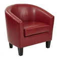 thumbnail image 1 of Work Smart, Ave Six Ethan Tub Chair In Deluxe Vinyl Fabric, Cranberry, 1 of 5