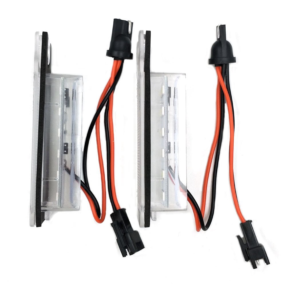 Nikauto 2Pcs 6000k 3528SMD LED License Plate Light for Volvo V70 XC70 S60 S80 XC90
