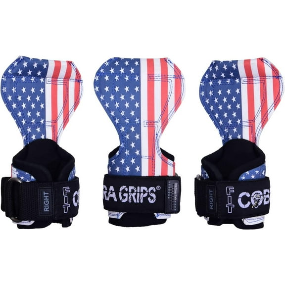 Fit Cobra Grips Weight Lifting Gloves Heavy Duty Straps Alternative Power Lifting Hooks for Deadlifts Adjustable Neoprene Padded Wrist Support Bodybuilding