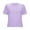 Purple, variant on Women Spring And Summer Tight T Shirt Short Sleeved Round Neck Thin Solid Color Top Slim Bottom Shirt Womens Athletic Tee Casual Raglan Tee Athletic Wear Women Tech Sleeve Shirts for Women Long Sleeve